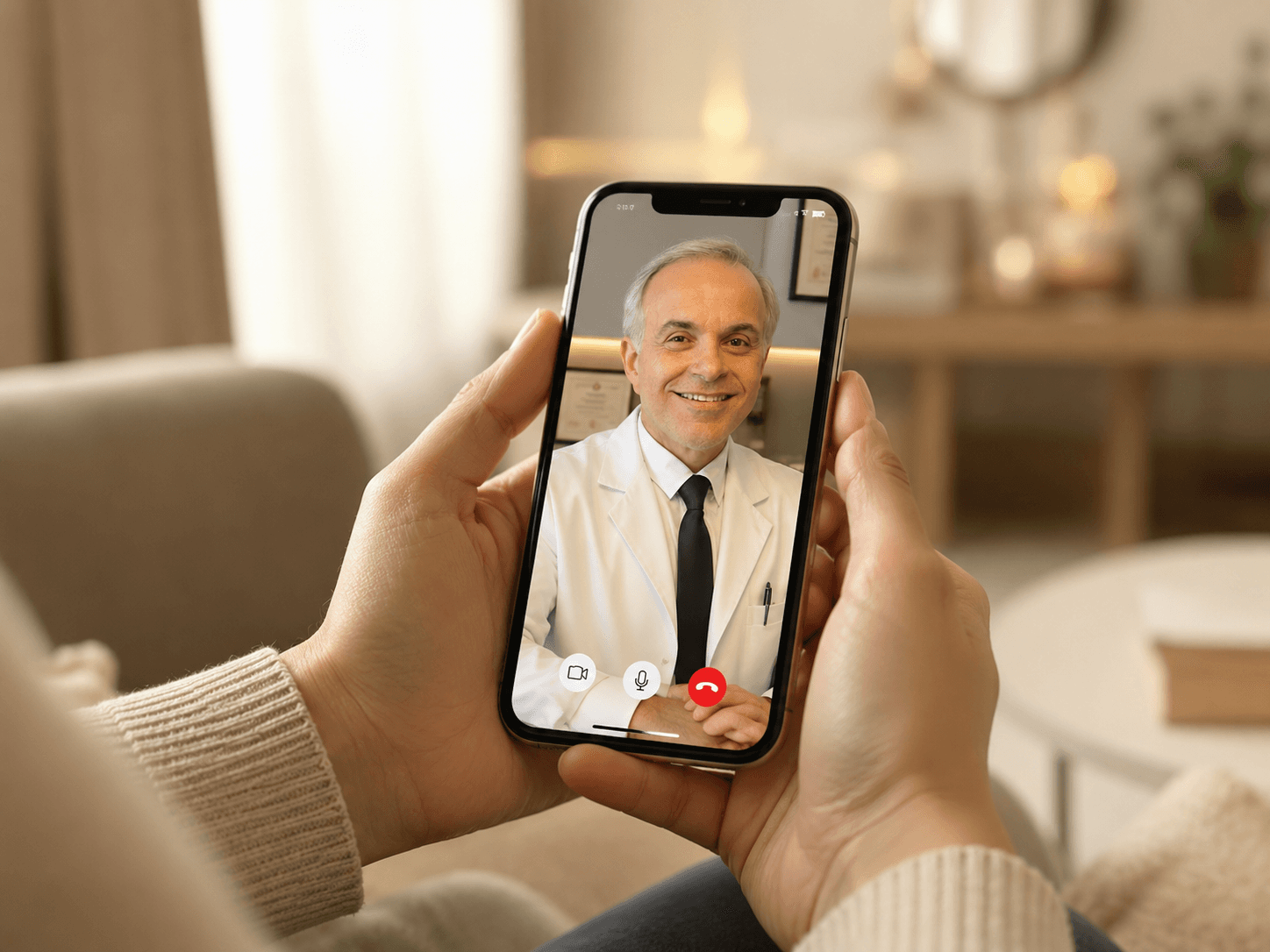 Telemedicina com Dr. Armando Marins no celular